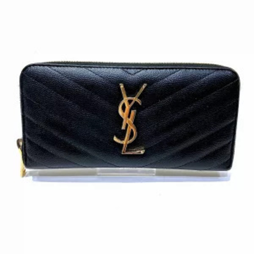 Saint Laurent Yves leather long wallet